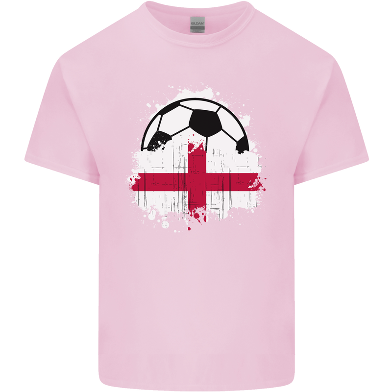 England Football Flag Kids T-Shirt Childrens Light Pink