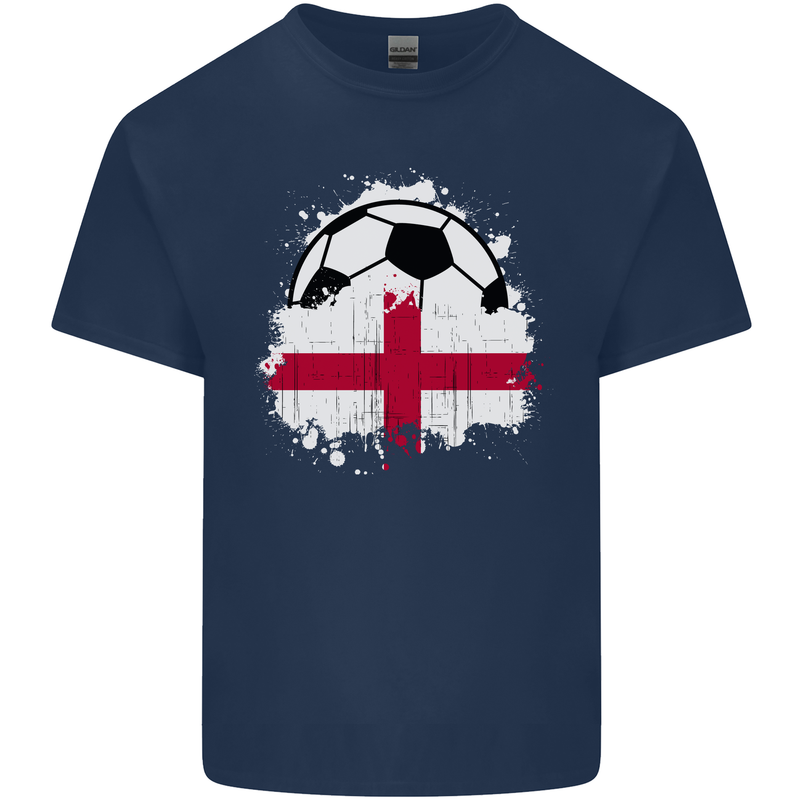 England Football Flag Kids T-Shirt Childrens Navy Blue