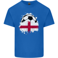 England Football Flag Kids T-Shirt Childrens Royal Blue