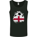 England Football Flag Mens Vest Tank Top Black