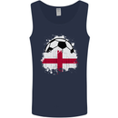 England Football Flag Mens Vest Tank Top Navy Blue