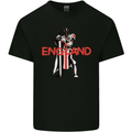 England St Georges Day Knights Templar Flag Mens Cotton T-Shirt Tee Top Black