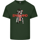England St Georges Day Knights Templar Flag Mens Cotton T-Shirt Tee Top Forest Green