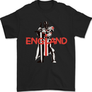 England St Georges Day Knights Templar Flag Mens T-Shirt 100% Cotton Black