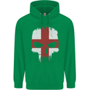 English Skull England Flag Gym Biker Childrens Kids Hoodie Irish Green