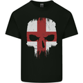 English Skull England Flag Gym Biker Kids T-Shirt Childrens Black