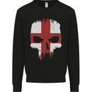 English Skull England Flag Gym Biker Mens Sweatshirt Jumper Black