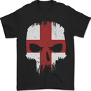 English Skull England Flag Gym Biker Mens T-Shirt 100% Cotton Black