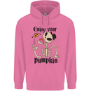 Enjoy Your Pumpkin Funny Halloween Skull Mens 80% Cotton Hoodie Azelea