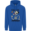 Enjoy Your Pumpkin Funny Halloween Skull Mens 80% Cotton Hoodie Royal Blue