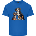 Entlebucher With Puppy Dog Mens Cotton T-Shirt Tee Top Royal Blue