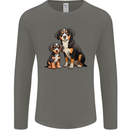 Entlebucher With Puppy Dog Mens Long Sleeve T-Shirt Charcoal