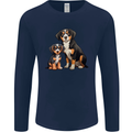 Entlebucher With Puppy Dog Mens Long Sleeve T-Shirt Navy Blue