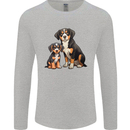 Entlebucher With Puppy Dog Mens Long Sleeve T-Shirt Sports Grey
