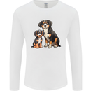 Entlebucher With Puppy Dog Mens Long Sleeve T-Shirt White