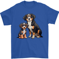 Entlebucher With Puppy Dog Mens T-Shirt 100% Cotton Royal Blue