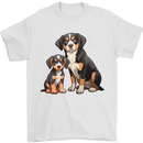 Entlebucher With Puppy Dog Mens T-Shirt 100% Cotton White