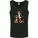 Entlebucher With Puppy Dog Mens Vest Tank Top Black