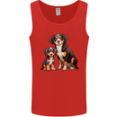 Entlebucher With Puppy Dog Mens Vest Tank Top Red