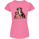 Entlebucher With Puppy Dog Womens Petite Cut T-Shirt Azalea