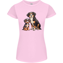 Entlebucher With Puppy Dog Womens Petite Cut T-Shirt Light Pink
