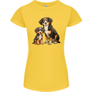 Entlebucher With Puppy Dog Womens Petite Cut T-Shirt Yellow
