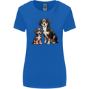 Entlebucher With Puppy Dog Womens Wider Cut T-Shirt Royal Blue
