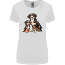 Entlebucher With Puppy Dog Womens Wider Cut T-Shirt White