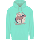 Equestrian Horse My Only Stable Relationship Childrens Kids Hoodie Peppermint