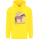 Equestrian Horse My Only Stable Relationship Childrens Kids Hoodie Yellow