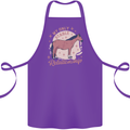 Equestrian Horse My Only Stable Relationship Cotton Apron 100% Organic Purple