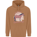 Equestrian Horse My Only Stable Relationship Mens 80% Cotton Hoodie Caramel Latte