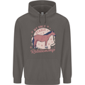 Equestrian Horse My Only Stable Relationship Mens 80% Cotton Hoodie Charcoal