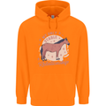 Equestrian Horse My Only Stable Relationship Mens 80% Cotton Hoodie Orange
