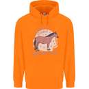 Equestrian Horse My Only Stable Relationship Mens 80% Cotton Hoodie Orange