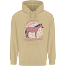 Equestrian Horse My Only Stable Relationship Mens 80% Cotton Hoodie Sand