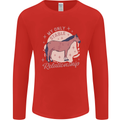 Equestrian Horse My Only Stable Relationship Mens Long Sleeve T-Shirt Red