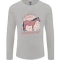 Equestrian Horse My Only Stable Relationship Mens Long Sleeve T-Shirt Sports Grey