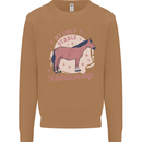 Equestrian Horse My Only Stable Relationship Mens Sweatshirt Jumper Caramel Latte