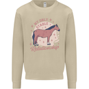 Equestrian Horse My Only Stable Relationship Mens Sweatshirt Jumper Sand