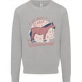 Equestrian Horse My Only Stable Relationship Mens Sweatshirt Jumper Sports Grey