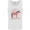 Equestrian Horse My Only Stable Relationship Mens Vest Tank Top White