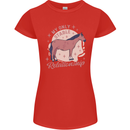 Equestrian Horse My Only Stable Relationship Womens Petite Cut T-Shirt Red
