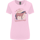 Equestrian Horse My Only Stable Relationship Womens Wider Cut T-Shirt Light Pink