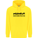 Equestrian Horse Riding Evolution Childrens Kids Hoodie Yellow