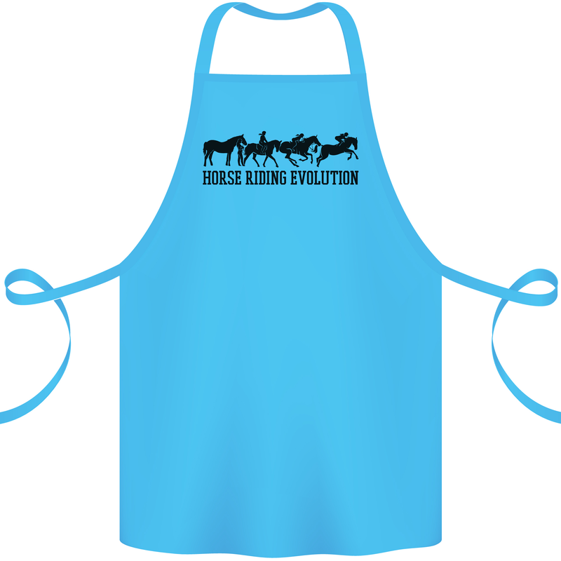 Equestrian Horse Riding Evolution Cotton Apron 100% Organic Turquoise