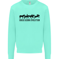 Equestrian Horse Riding Evolution Kids Sweatshirt Jumper Peppermint