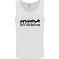 Equestrian Horse Riding Evolution Mens Vest Tank Top White