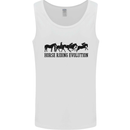 Equestrian Horse Riding Evolution Mens Vest Tank Top White