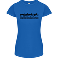 Equestrian Horse Riding Evolution Womens Petite Cut T-Shirt Royal Blue